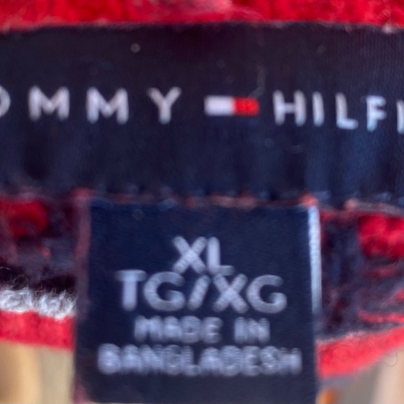 Tommy Hilfiger Fair Aisle Polar Bear Red & blue Sweater Cotton, Nylon & wool XL - Picture 4 of 4